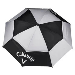 Callaway Tour Authentic Double Canopy Golf Umbrella -GolfGearHub 2020tourauthenticdoublecanopyumbrellablackgreywhite3
