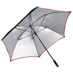 Titleist Jet Black Tour Double Canopy Golf Umbrella -GolfGearHub 2020tourdoublecanopumbrellablackblackred3