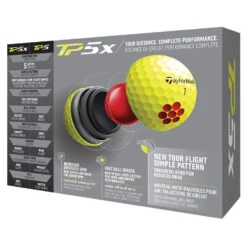 TaylorMade TP5x Golf Balls -GolfGearHub 2021tp5xballsyellow3