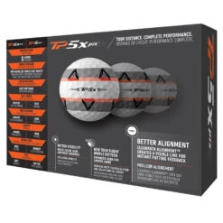TaylorMade TP5x Pix 2.0 Golf Balls -GolfGearHub 2021tp5xpix20golfballswhite3