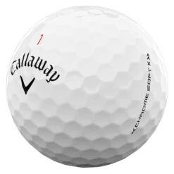 Callaway Chrome Soft X Golf Balls -GolfGearHub Callaway 2022 Chrome Soft X Golf Balls White 3