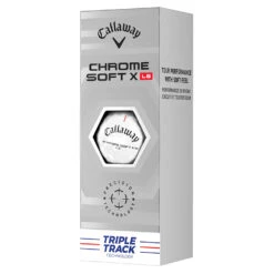 Callaway Chrome Soft X LS Triple Track Golf Balls 7 Callaway Chrome Soft X LS Triple Track Golf Balls -GolfGearHub Callaway 2022 Chrome Soft X LS Triple Track Golf Balls White 4