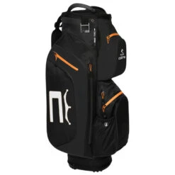 Cobra 2022 Ultradry Pro Waterproof Golf Cart Bag -GolfGearHub Cobra Ultradry Pro Waterproof Golf Cart Bag Black Gold Fusion 3