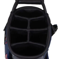 J.Lindeberg Play ST Golf Stand Bag -GolfGearHub J Lindeberg Play ST Golf Stand Bag Swirl Red JL Navy Barbados Cherry 4