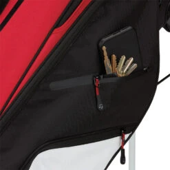 TaylorMade FlexTech Crosssover Golf Stand Bag 6 TaylorMade FlexTech Crosssover Golf Stand Bag -GolfGearHub TaylorMade 2023 FlexTech Crossover Stand Bag Red Black White 3