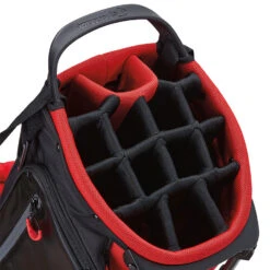 TaylorMade FlexTech Crossover Golf Stand Bag -GolfGearHub TaylorMade Flex Tech Crossover Golf Stand Bag Black Red 3