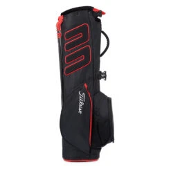 Titleist Players 4 Carbon S Golf Stand Bag -GolfGearHub Titleist 2022 Players 4 Carbon S Stand Bag Black Black Red 3