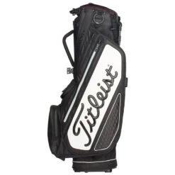 Titleist Tour Series Premium StaDry Golf Stand Bag 9 Titleist Tour Series Premium StaDry Golf Stand Bag -GolfGearHub Titleist 2022 Tour Series Premium Stand StaDry Bag Black White5