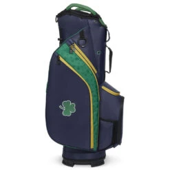Titleist Cart 14 Shamrock Golf Cart Bag -GolfGearHub Titleist 2023 Cart 14 Shamrock Golf Cart Navy Green Gold 3