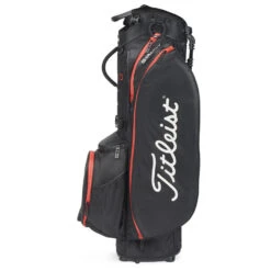 Titleist Players 5 StaDry Golf Stand Bag -GolfGearHub Titleist 2023 Players 5 Stadry Stand Bag Black Black Red 5