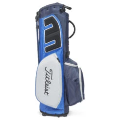 Titleist Players 5 StaDry Golf Stand Bag -GolfGearHub Titleist 2023 Players 5 Stadry Stand Bag Navy Royal Grey 3
