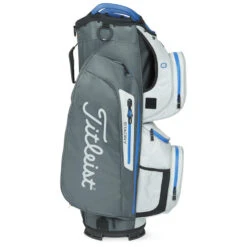Titleist StaDry 15 Golf Cart Bag -GolfGearHub Titleist StaDry 15 Golf Cart Bag Charcoal Grey Royal 3