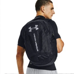 Under Armour Hustle 5.0 Golf Backpack 11 Under Armour Hustle 5.0 Golf Backpack -GolfGearHub Under Armour Hustle 5 0 Golf Backpack Black 6