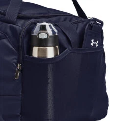Under Armour Undeniable 5.0 Golf Duffle Bag -GolfGearHub Under Armour Undeniable 5.0 Duffle Bag Midnight Navy Midnight Navy Metallic Silver 3