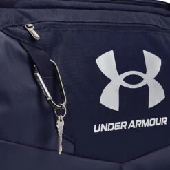 Under Armour Undeniable 5.0 Golf Duffle Bag -GolfGearHub Under Armour Undeniable 5.0 Duffle Bag Midnight Navy Midnight Navy Metallic Silver 5