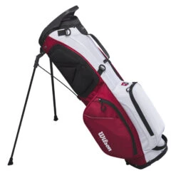 Wilson EXO Lite Staff Golf Stand Bag -GolfGearHub Wilson 2023 EXO Lite Staff Golf Stand Bag Red White 5
