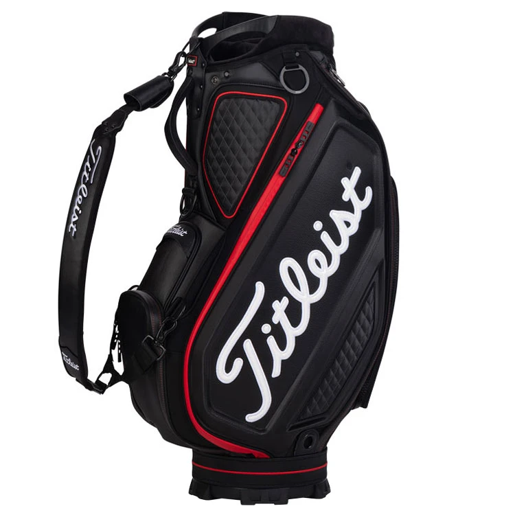 Titleist Jet Black Golf Tour Staff Bag 1 Titleist Jet Black Golf Tour Staff Bag