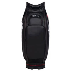 Titleist Jet Black Golf Tour Staff Bag 8 Titleist Jet Black Golf Tour Staff Bag -GolfGearHub jetblackstafftourbagblackred3
